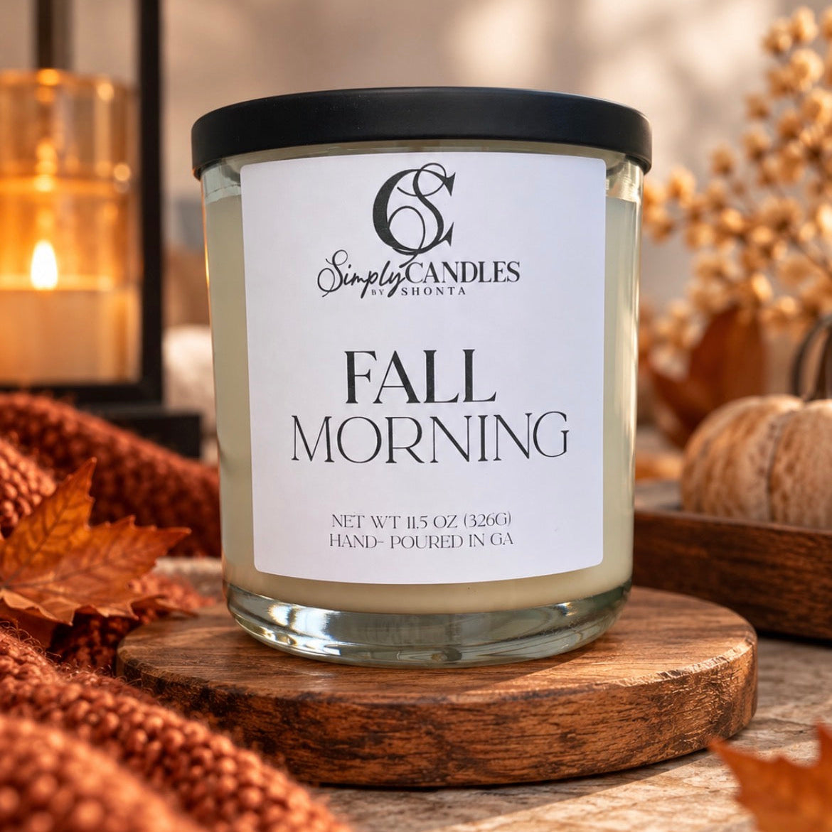 Fall Morning Candle